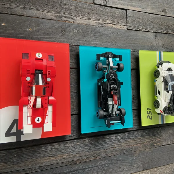 Wall Mount Display for LEGO® Speed Champions Full Color - Dark Turquoise - Image 5