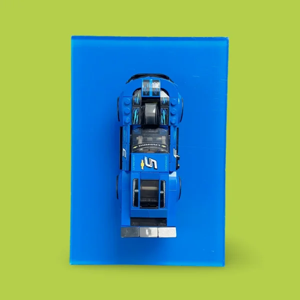 Wall Mount Display for LEGO® Speed Champions Full Color - Blue