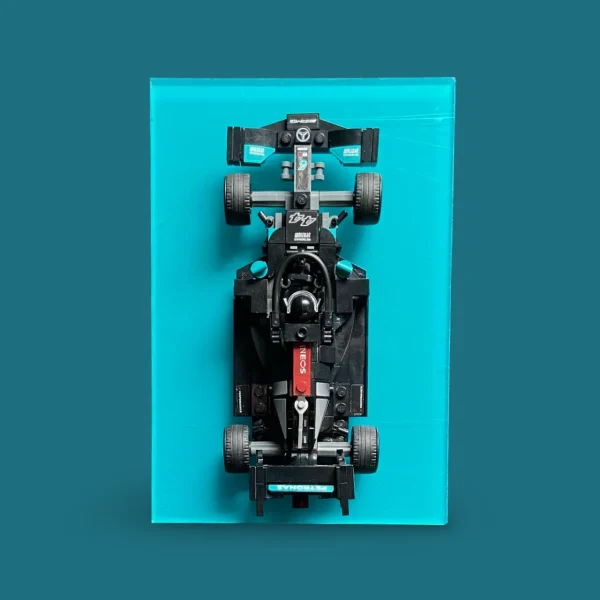 Wall Mount Display for LEGO® Speed Champions Full Color - Dark Turquoise