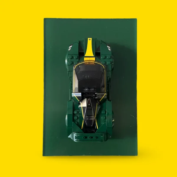 Wall Mount Display for LEGO® Speed Champions Full Color - Dark green