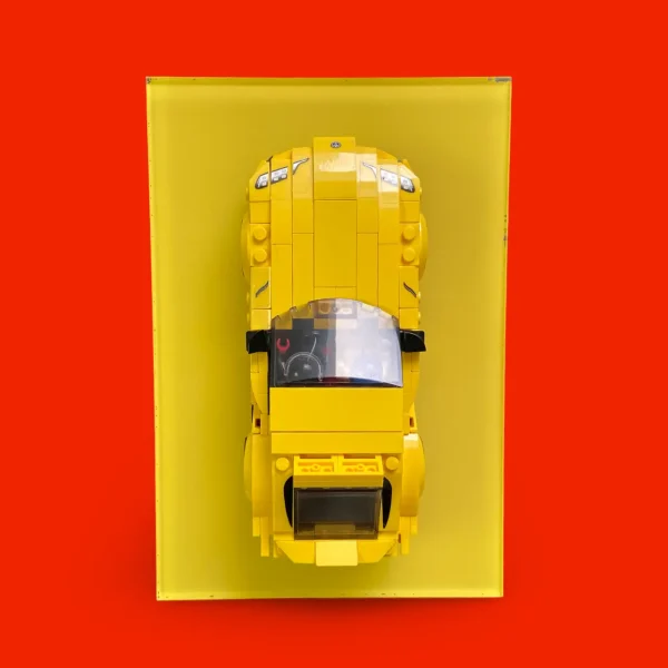 Wanddisplay voor LEGO® Speed Champions Full Color - Yellow