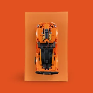 Wall Mount Display for LEGO® Technic Full Color - Bright Orange